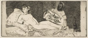Olympia kleiner Teller von Édouard Manet