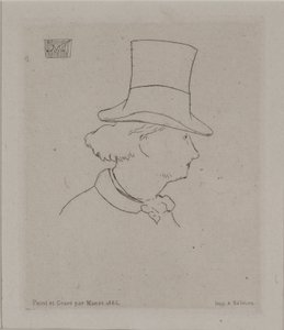 Porträt von Baudelaire von Édouard Manet