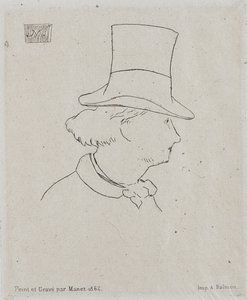 Porträt von Charles Baudelaire 1821-1867 von Édouard Manet