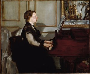 Porträt von Madame Manet (Suzanne Leenhoff) am Klavier