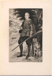 Porträt von Philipp IV., König von Spanien, nach Diego Velazquez von Édouard Manet