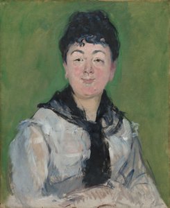 Porträt einer Frau mit schwarzem Fichu, ca. 1878 von Édouard Manet