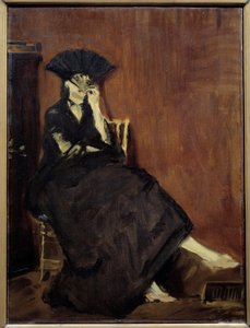 Porträt der Malerin Berthe Morisot von Édouard Manet