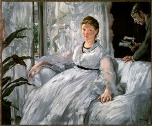 Lesen. (Porträts von Suzanne Manet und ihrem Sohn Leon Koella-Leenhoff) von Édouard Manet