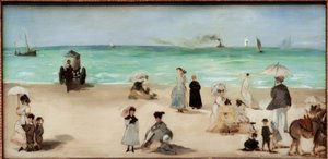 Am Strand von Boulogne-sur-Mer von Édouard Manet