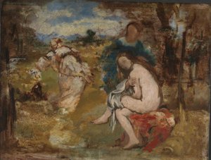 Überraschte Nymphe, ca. 1860