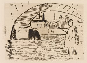 Der Bogen der Brücke, Platte 6 aus Le Fleuve von Édouard Manet