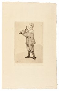 Der Junge, der ein Tablett trägt von Édouard Manet