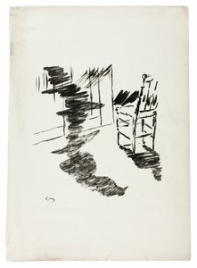 Der Stuhl ("Dieser Schatten, der auf dem Boden schwebt..."), aus Der Rabe (Le Corbeau) von Édouard Manet