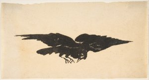 Der fliegende Rabe, Ex Libris für Der Rabe von Edgar Allan Poe