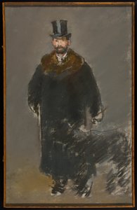 Der Mann mit dem Hund von Édouard Manet