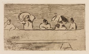 Das Geländer der Brücke, Platte 5 aus Le Fleuve von Édouard Manet