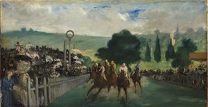 Die Rennen in Longchamp, 1866 von Édouard Manet