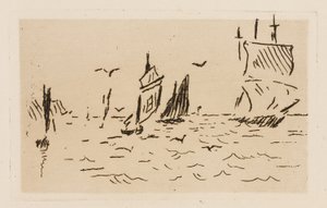 Das Meer, Tafel 7 aus Le Fleuve von Édouard Manet