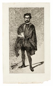 Der tragische Schauspieler (Rouvière in der Rolle des Hamlet) von Édouard Manet