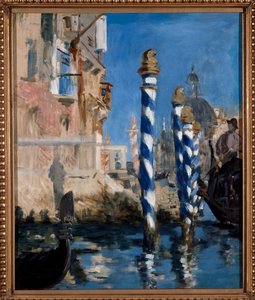 Blick auf den Großen Kanal in Venedig Gemälde von Édouard Manet (1832-1883) 1875. Private Sammlung