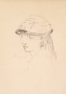 Junges Mädchen mit rundem Hut, 1878-79 von Édouard Manet