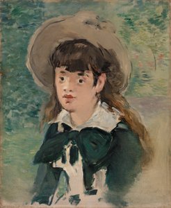 Junges Mädchen auf einer Bank von Édouard Manet
