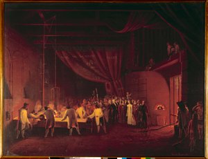 Marie Caroline de Bourbon Sizilien, Herzogin von Berry, besuchte 1822 die Fabriken von Saint Gobain