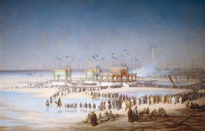 Einweihungszeremonie des Suezkanals in Port-Said, 17. November 1869, 1869 von Edouard Riou