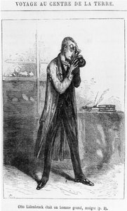 Professor Otto Lidenbrock, Illustration aus 