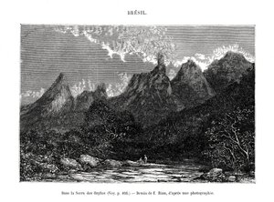 Serra dos Órgãos, Brasilien, 19. Jahrhundert von Edouard Riou