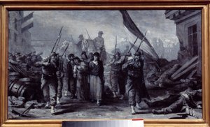 Belagerung von Paris: Verhaftung der Kommunarden von Edouard Toudouze