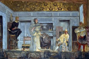 Dekorationen des eingebildeten Kranken von Molière von Edouard Vuillard