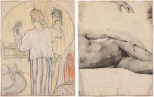 Vor dem Spiegel von Edouard Vuillard