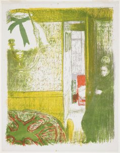 Innenraum mit Hängelampe von Edouard Vuillard