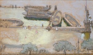 Löschplatz an der Außenalster, 1913 von Edouard Vuillard