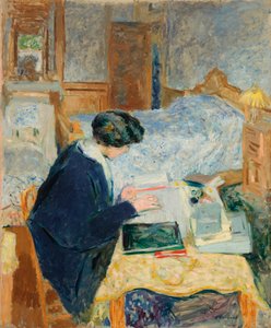 Lucy Hessel lesend - Gemälde von Edouard Vuillard (1868-1940) von Edouard Vuillard