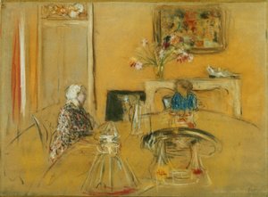 Mittagessen im Schloss Clayes, ca. 1935 von Edouard Vuillard