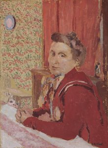 Madame Roussel im rötlich-braunen Bademantel, 1901 von Edouard Vuillard