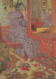 Madame Vuillard richtet ihr Haar, 1900 von Edouard Vuillard