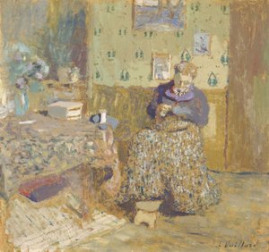 Madame Vuillard beim Nähen, 1920
