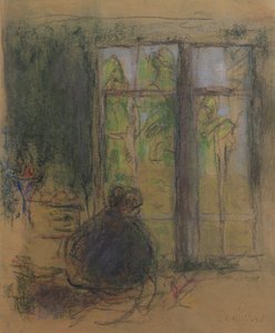 Madame Vuillard am Fenster, 1915 von Edouard Vuillard