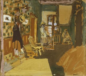 Mme Hessel im Flur, ca. 1909 von Edouard Vuillard