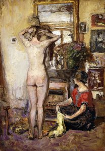 Akt in einem Innenraum, 1923