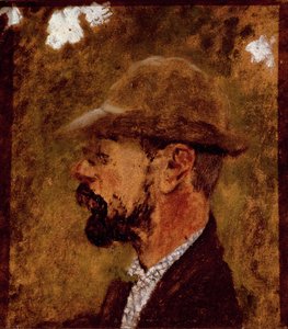Porträt des Malers Henri de Toulouse Lautrec im Profil von Edouard Vuillard