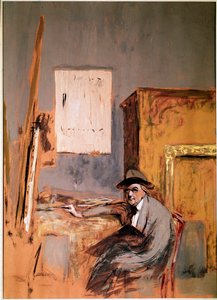 Porträt des Malers Jean Louis Forain in seinem Atelier von Edouard Vuillard