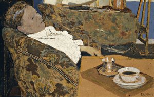 Die Mutter des Künstlers ruht sich aus, ca. 1897 von Edouard Vuillard