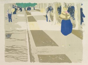 Die Allee, aus der Serie Landschaften und Innenräume von Edouard Vuillard