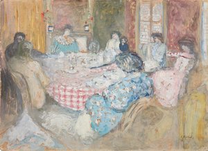 Das karierte Tischtuch, 1910 von Edouard Vuillard