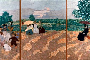 Die öffentlichen Gärten (Detail), 1894 von Edouard Vuillard