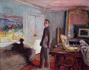 Der Maler Pierre Bonnard (1867-1947) zu Hause