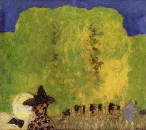 Zwei Frauen in einer Landschaft, 1895 von Edouard Vuillard