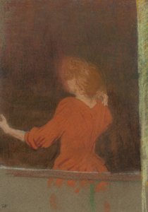 Frau in Rot, ca. 1890-91