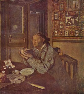 Frau mit einer Schale, ca. 1897 von Edouard Vuillard