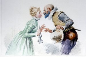 Blaubart und seine sieben Frauen, Illustration von Edouard de Beaumont von Edouard de (after) Beaumont